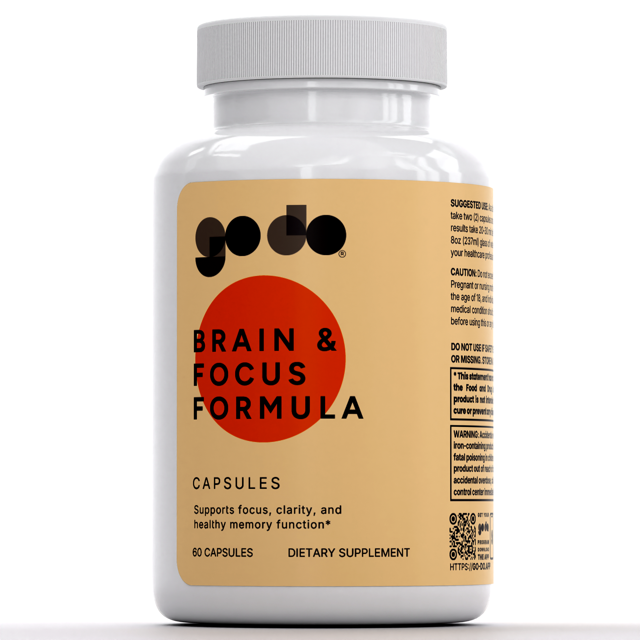 Brain & Focus Formula - DMAE + Bacopa - Memory + Concentration Support ...