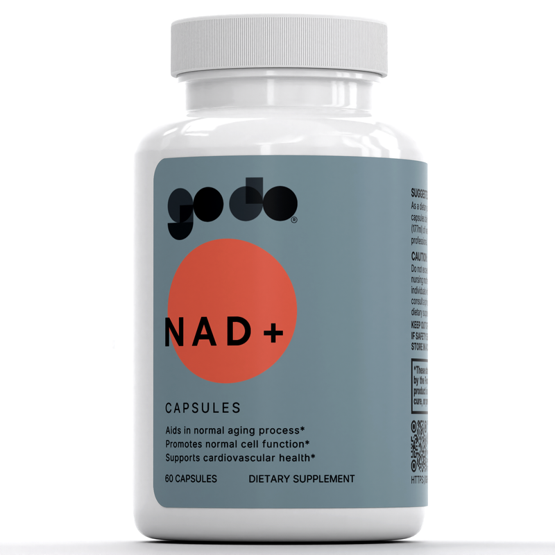 NAD+ 500mg Capsules - Cellular Energy Support - Quercetin + Resveratrol *