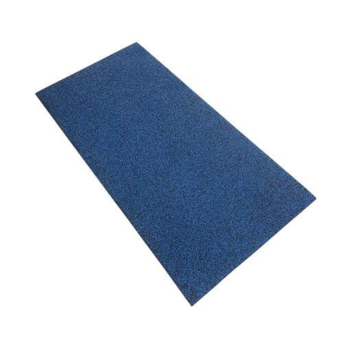 30mm 70% Blue Fleck Rubber Tile (1m x 0.5m) - Fitness Health 