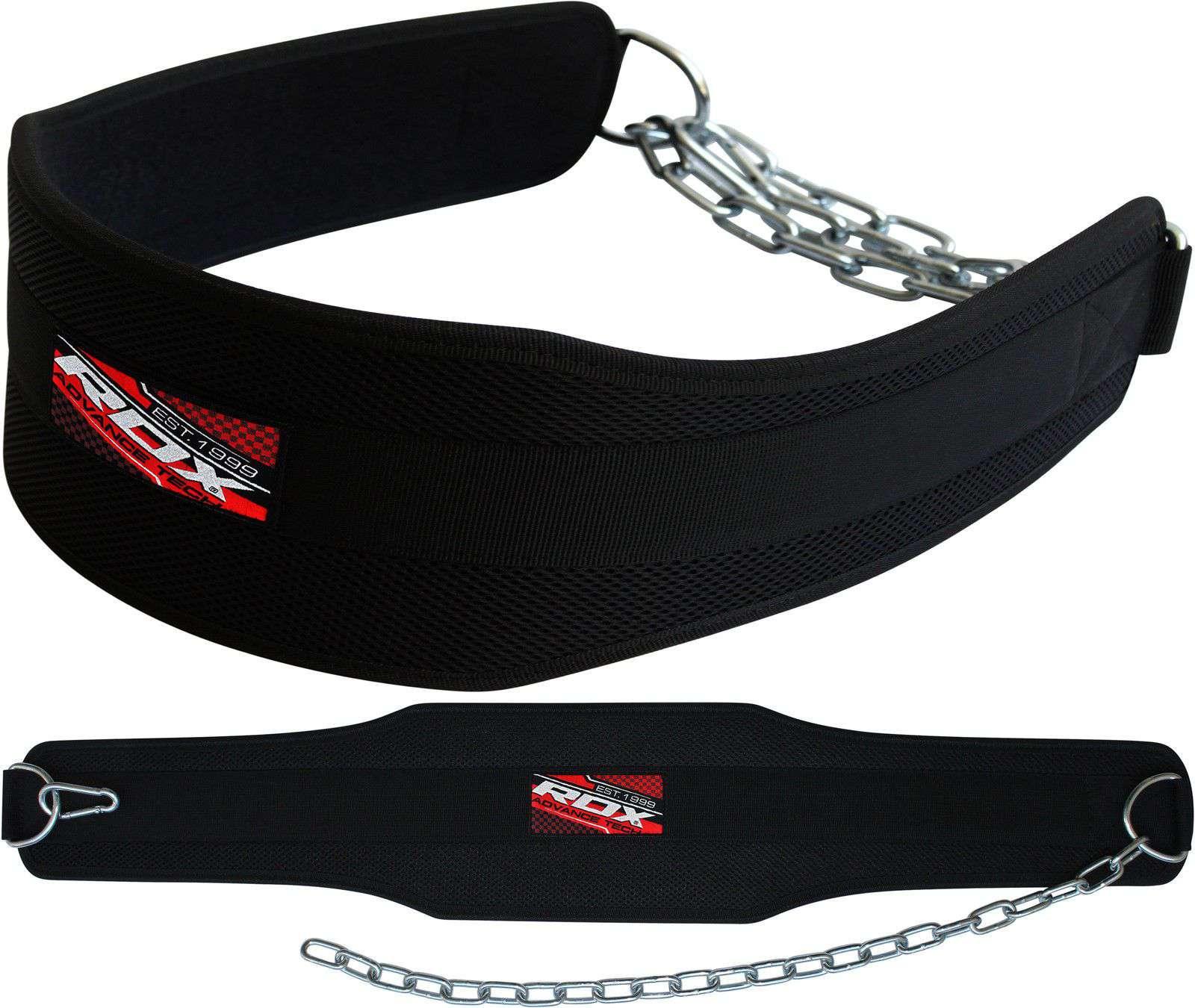Dip (Dipping) Belt with Chain Back Support RDX 4DP - Fitness Health 