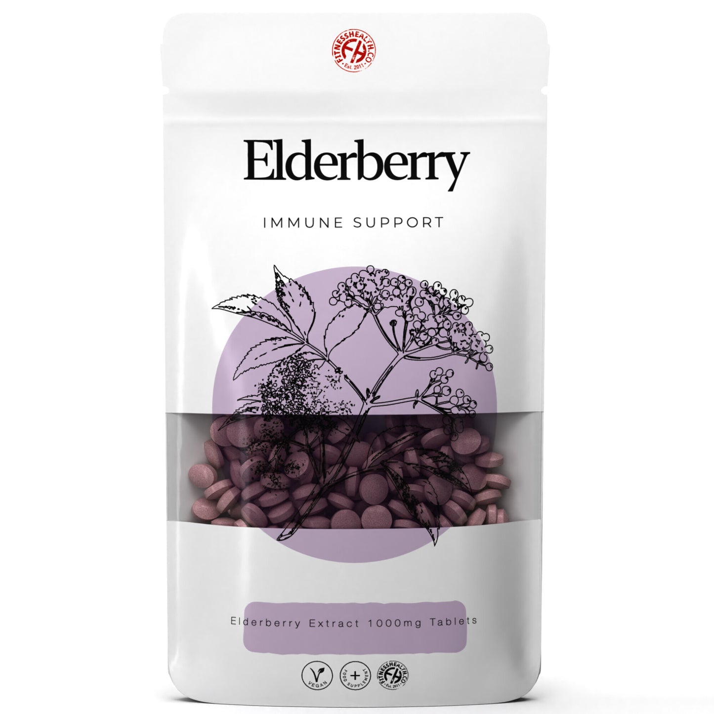 Elderberry Extract Tablets 1000mg High Strength