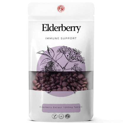Elderberry Extract Tablets 1000mg High Strength