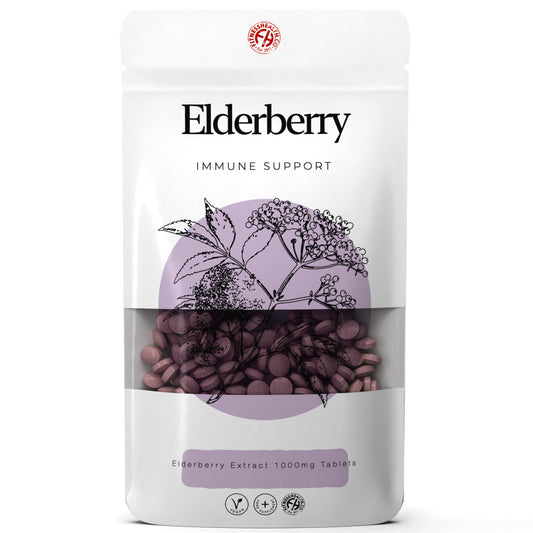 Elderberry Extract Tablets 1000mg High Strength