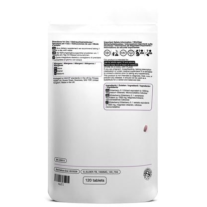 Elderberry Extract Tablets 1000mg High Strength