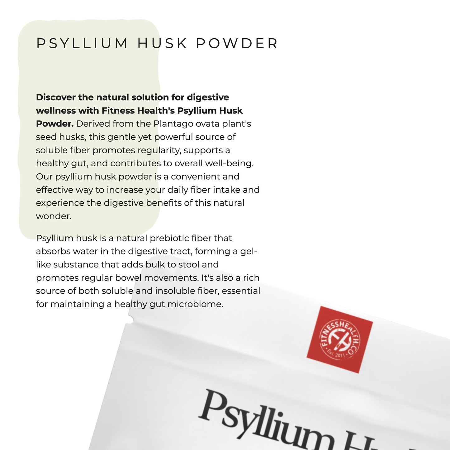 Psyllium Husk Powder - High Fibre