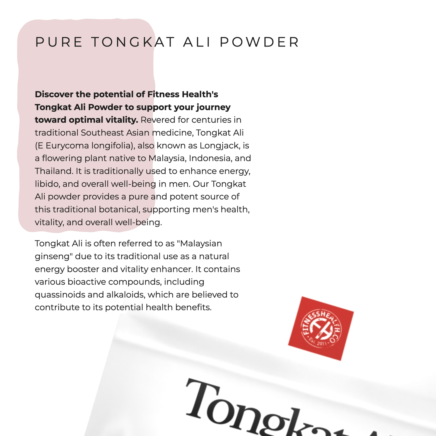 Pure Tongkat Ali Powder – Longjack