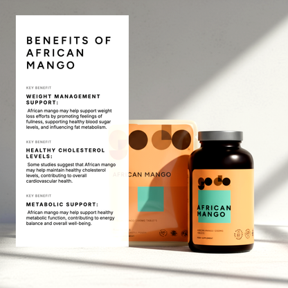 African Mango Extract 1200mg Tablets - Natural Formula