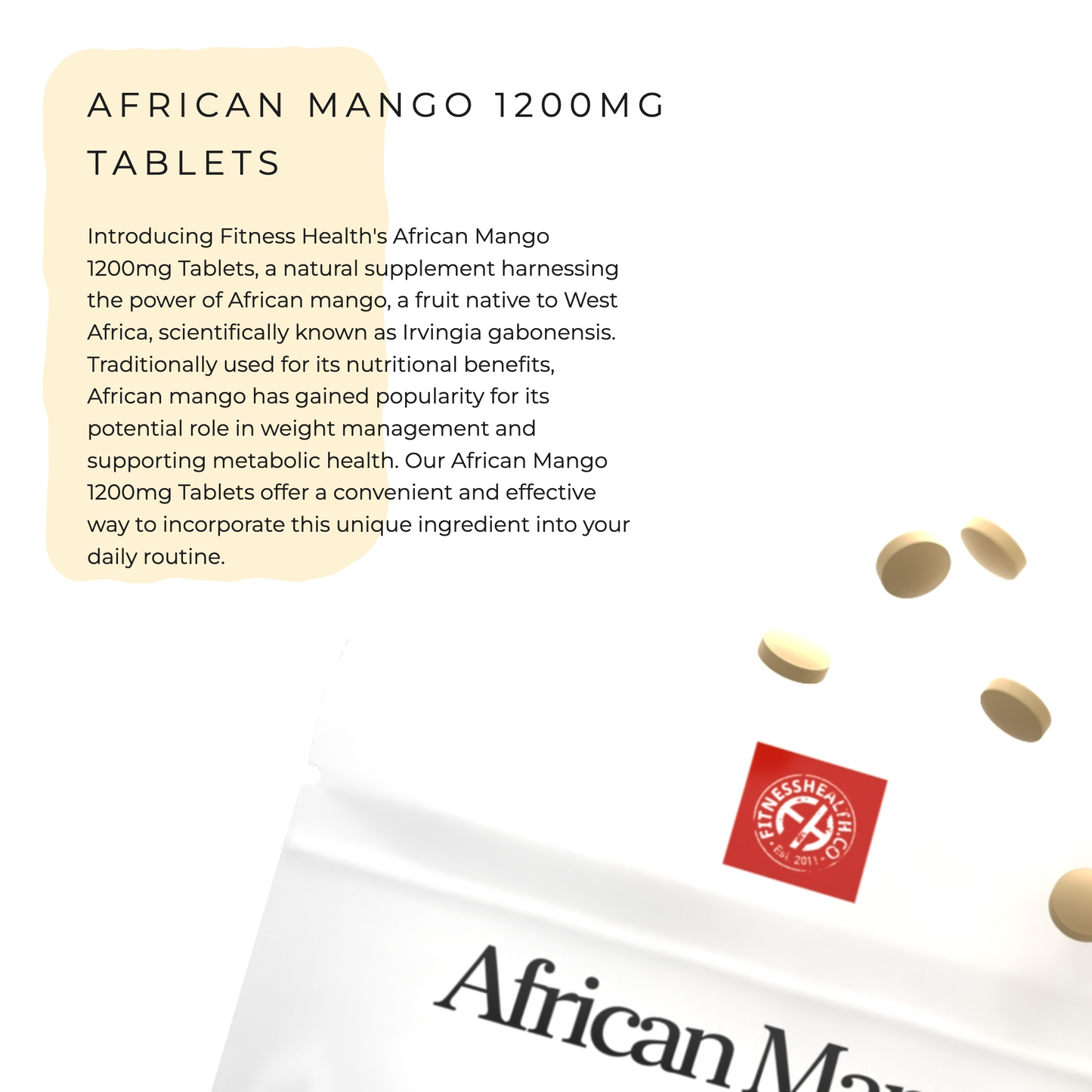 African Mango 1200mg Tablets