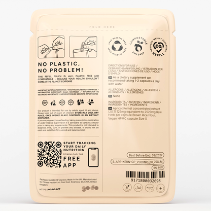 Nutritional & Antioxidant Support - Apricot Kernel 2500mg Capsules