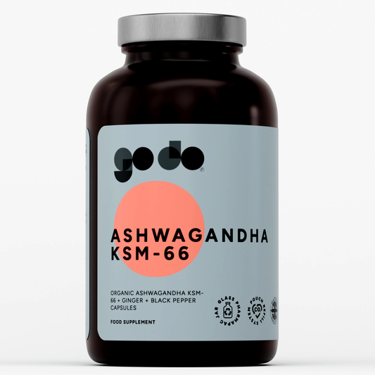 3-in-1 Complex for Stress & Energy Support - Organic Ashwagandha KSM-66 Capsules - UK Made Vegan