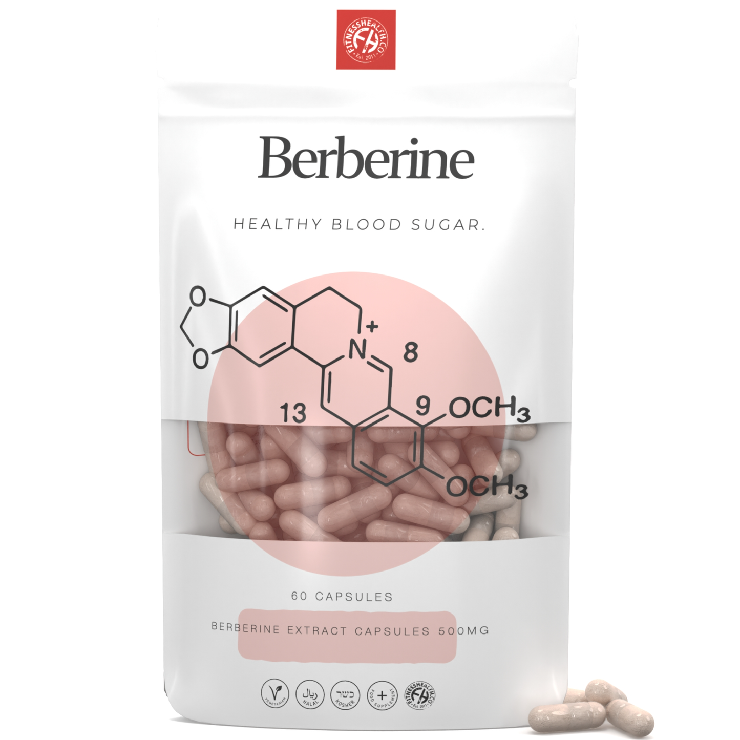 Berberine Extract 500mg Capsules