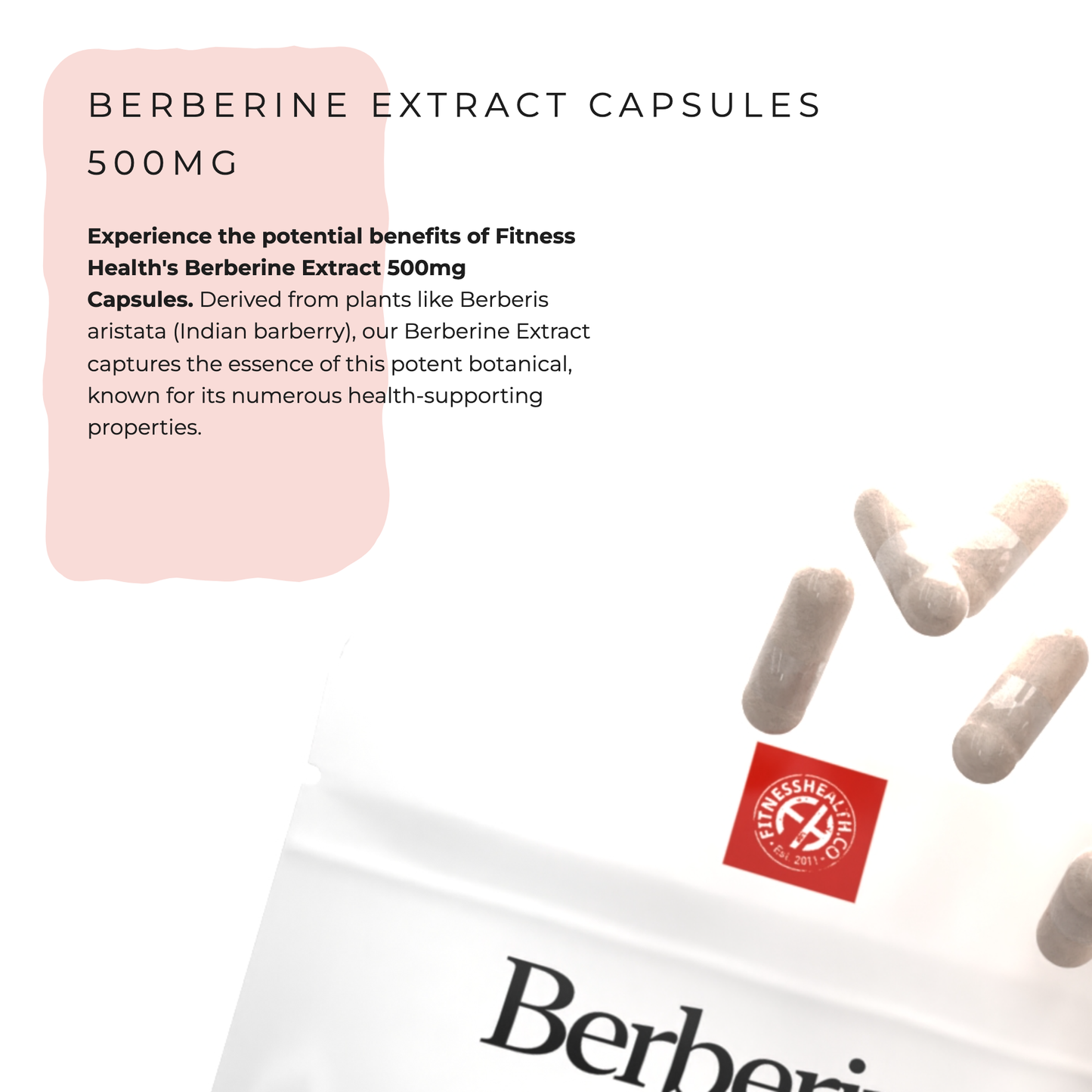 Berberine Extract 500mg 365 Capsules - DISCOUNTED