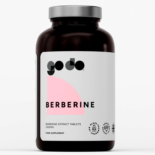 Metabolic Health & Glucose Support - Berberine Extract 1000mg Tablets - UK Made Vegan