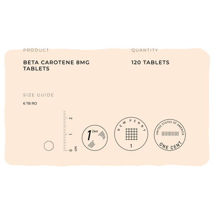 Beta Carotene 8mg Tablets
