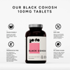 Black Cohosh - Peri Menopause Support - Hot Flushes - 100mg Tablets
