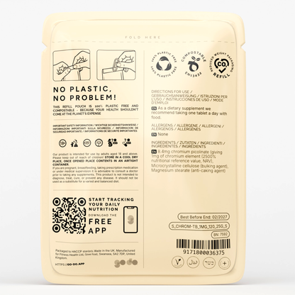 Chromium Tablets 8mg Vegan Tablets