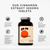 Cinnamon Extract - Blood Sugar & Metabolic Support - 3000mg Tablets