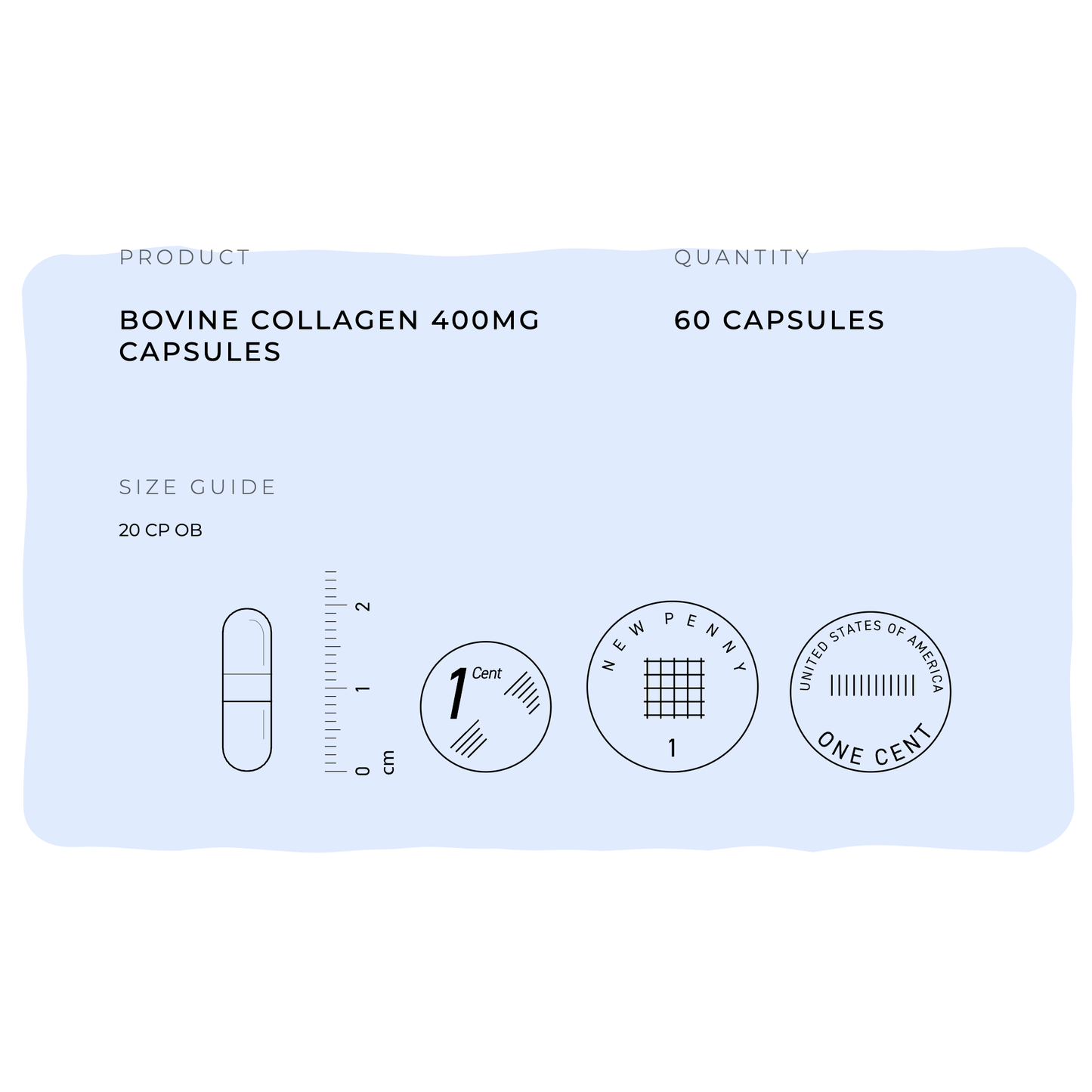 Bovine Collagen 400mg Capsules