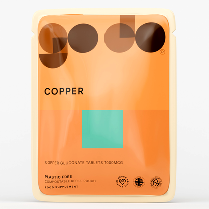 Chelated Copper Gluconate 1000mcg Tablets - Essential Mineral Formula