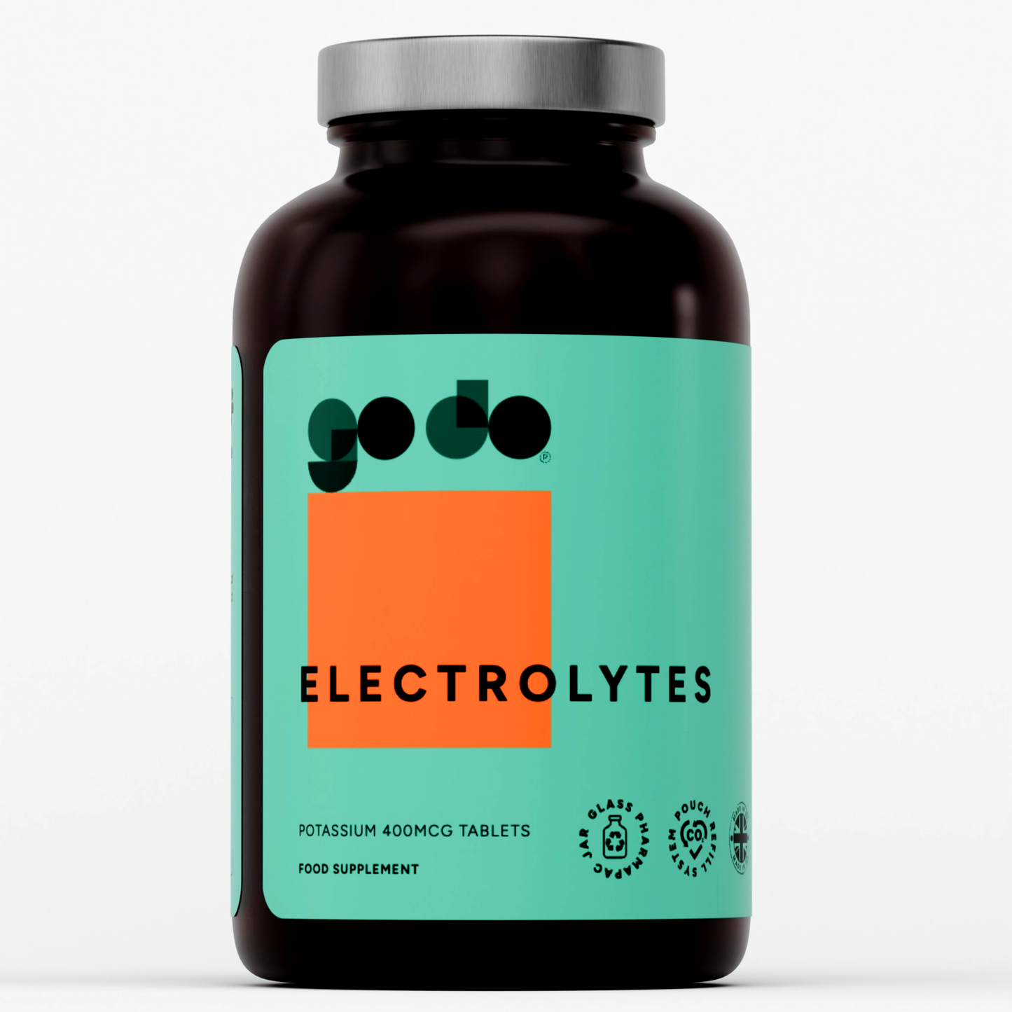 Electrolyte Potassium Tablets 400mcg Vegan Friendly Nervous System Support