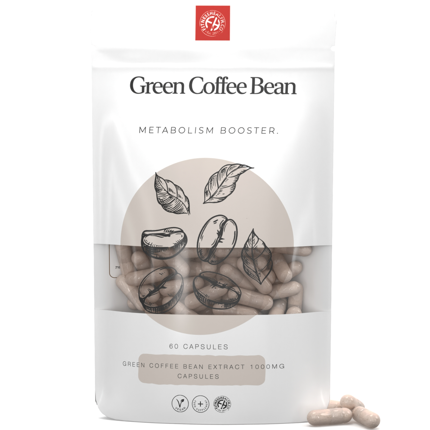 Green Coffee Bean Extract 1000mg  - Natural Weight Loss