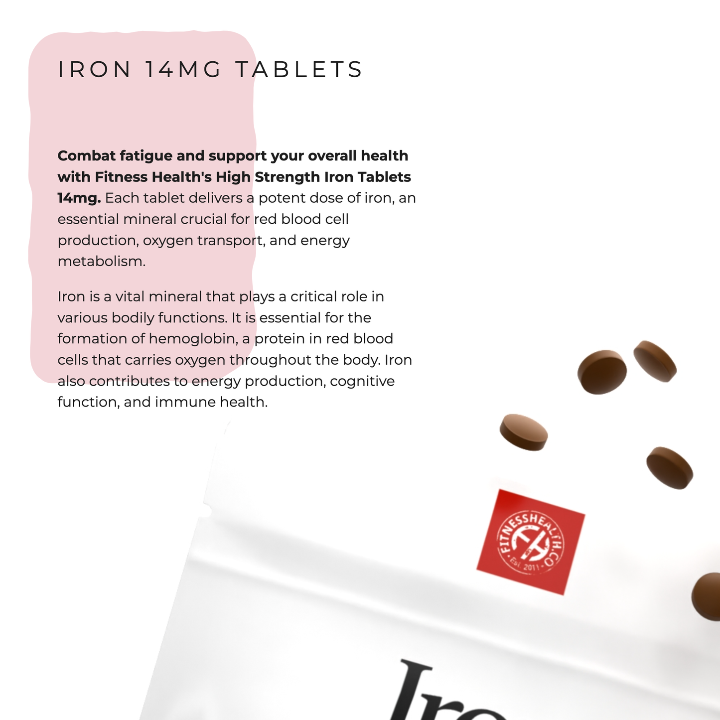 Iron 14mg Tablets - ONE a day