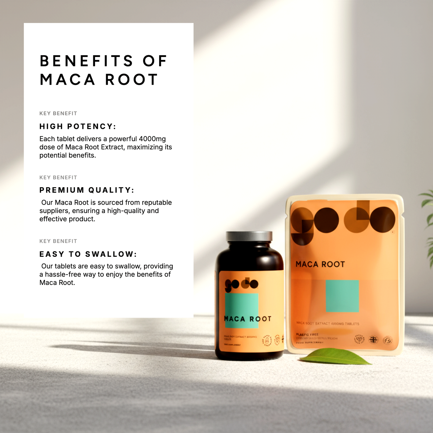 Maca Root Extract 4000mg Tablets