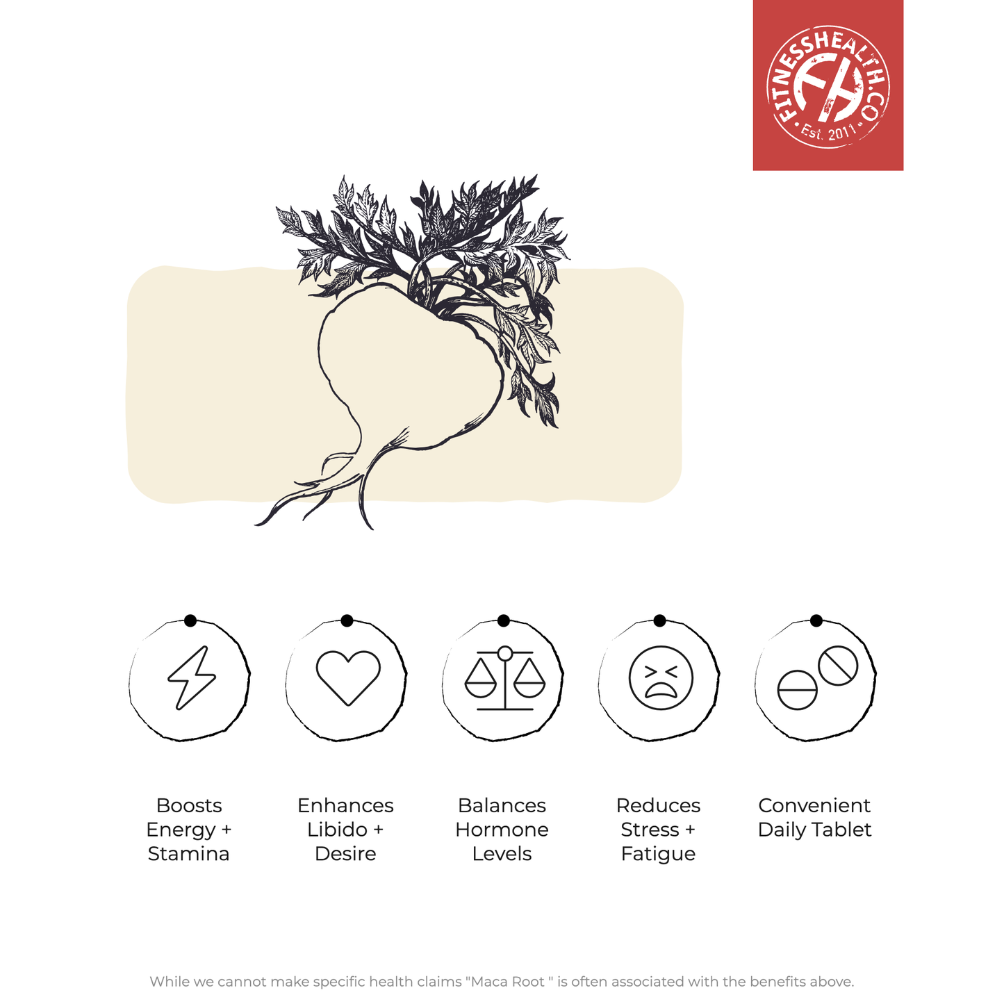 Maca Root Extract 500mg Tablets