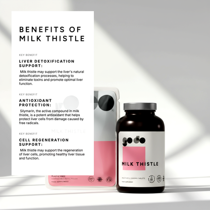Detox Support - Milk Thistle Seed Extract 2000mg Tablets