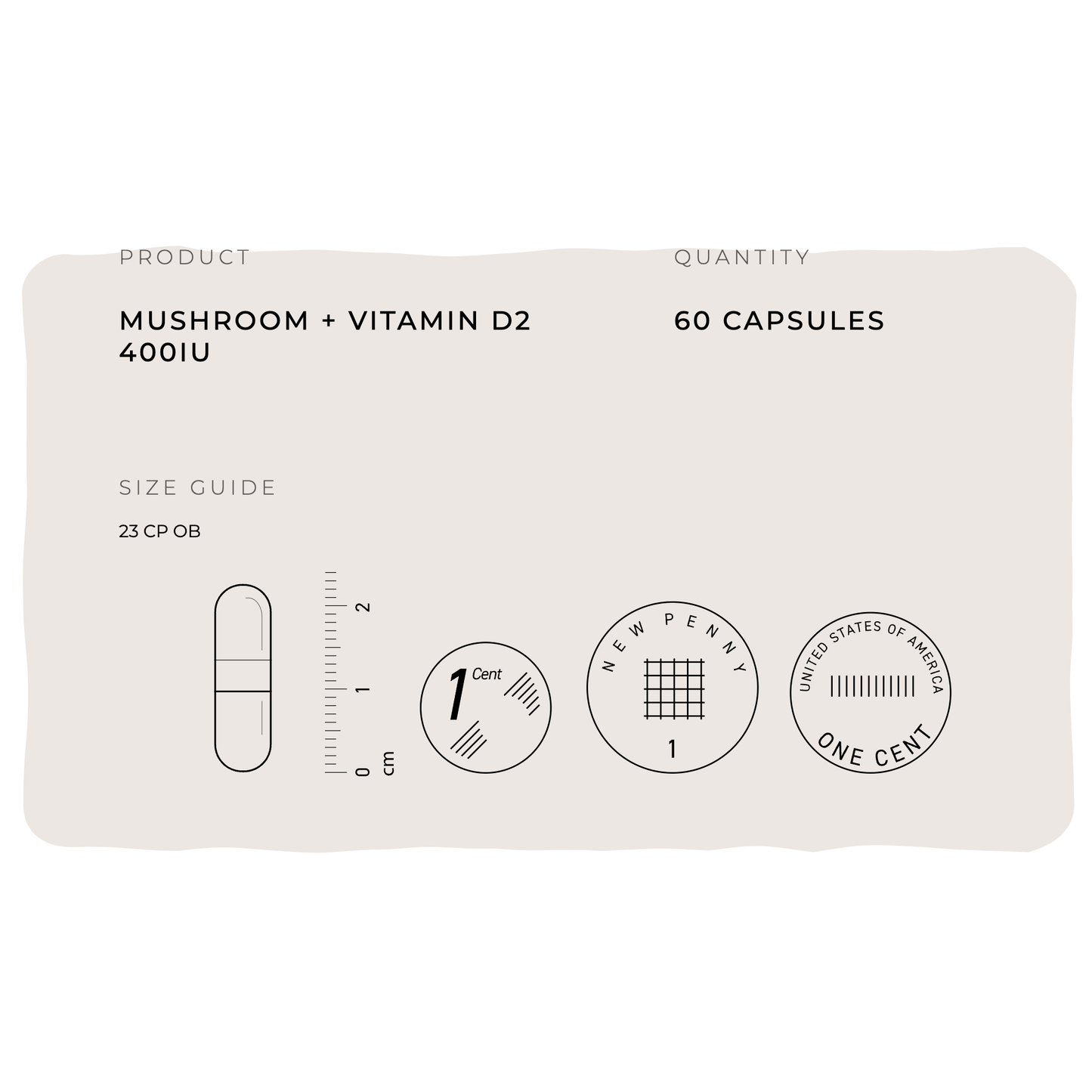 Organic Vegan Mushroom Vitamin D Capsules