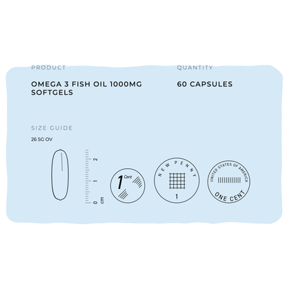 Omega 3 Fish Oil 1000mg Softgel Capsules