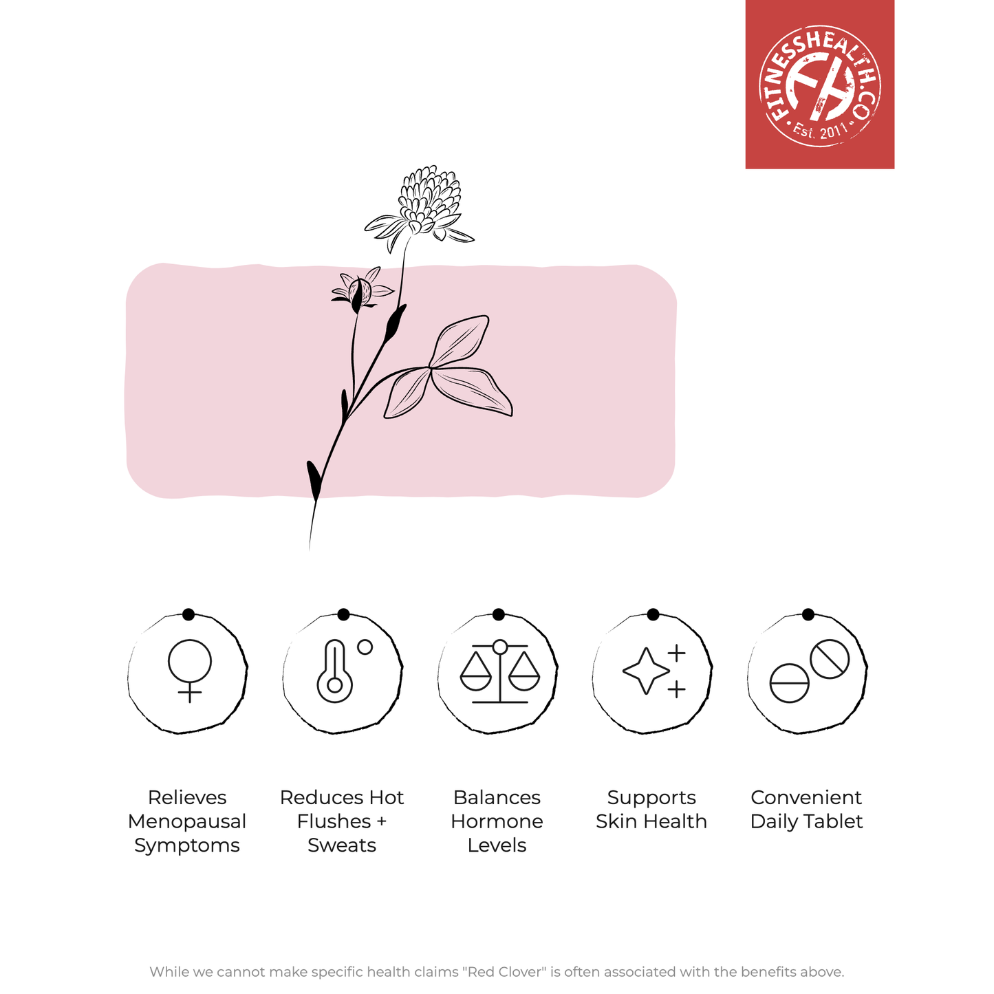 Red Clover Extract 1000mg Tablets Vegan