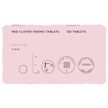 Red Clover Extract 1000mg Tablets Vegan