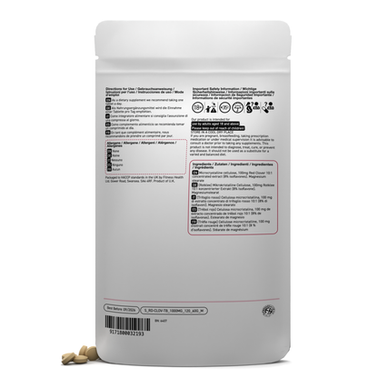 Red Clover Extract 1000mg Tablets Vegan
