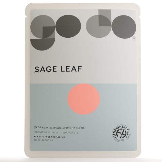Sage Leaf Tablets 500mg - Menopause Symptom Relief Perimenopause - Vegan