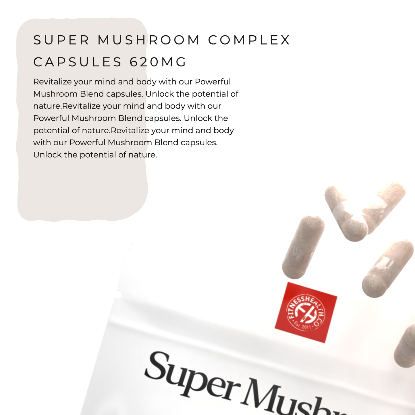 Super Mushroom Complex Capsules Nootropic Blend