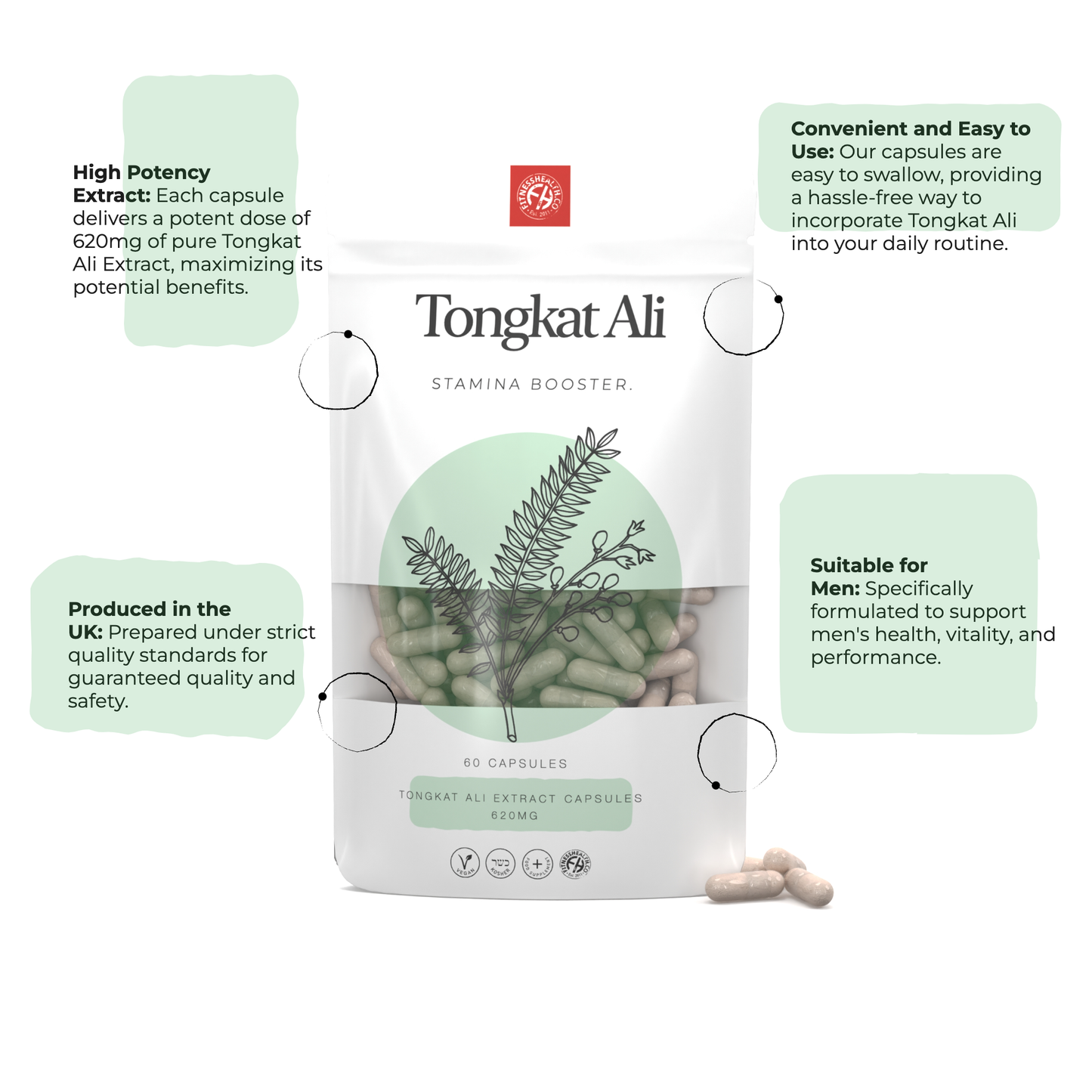TongkatAli Extract 200:1  Capsules - 1 Year Supply