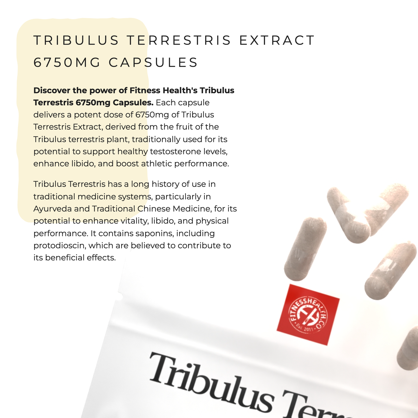 Tribulus Terrestris 6750mg Capsules