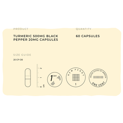 Turmeric Extract + Black Pepper Capsules