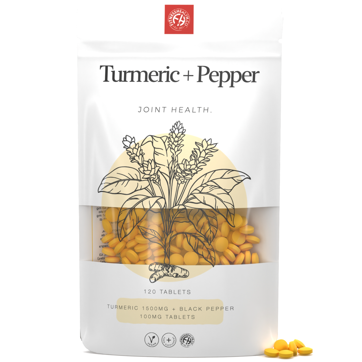 Turmeric and Black Pepper Tablets 1500mg