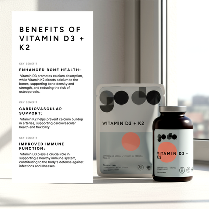 Vitamin D3 4000iu &  K2 100mcg Tablet