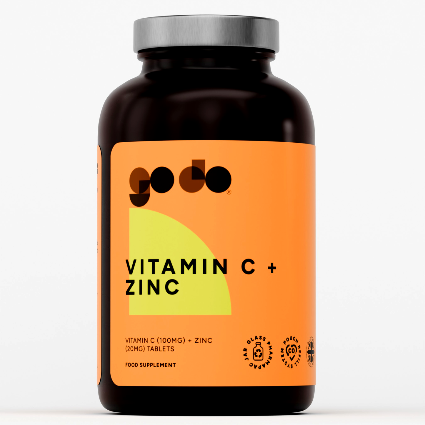Vitamin C 100mg & Zinc 20mg - Natural Immune Boost Vegan