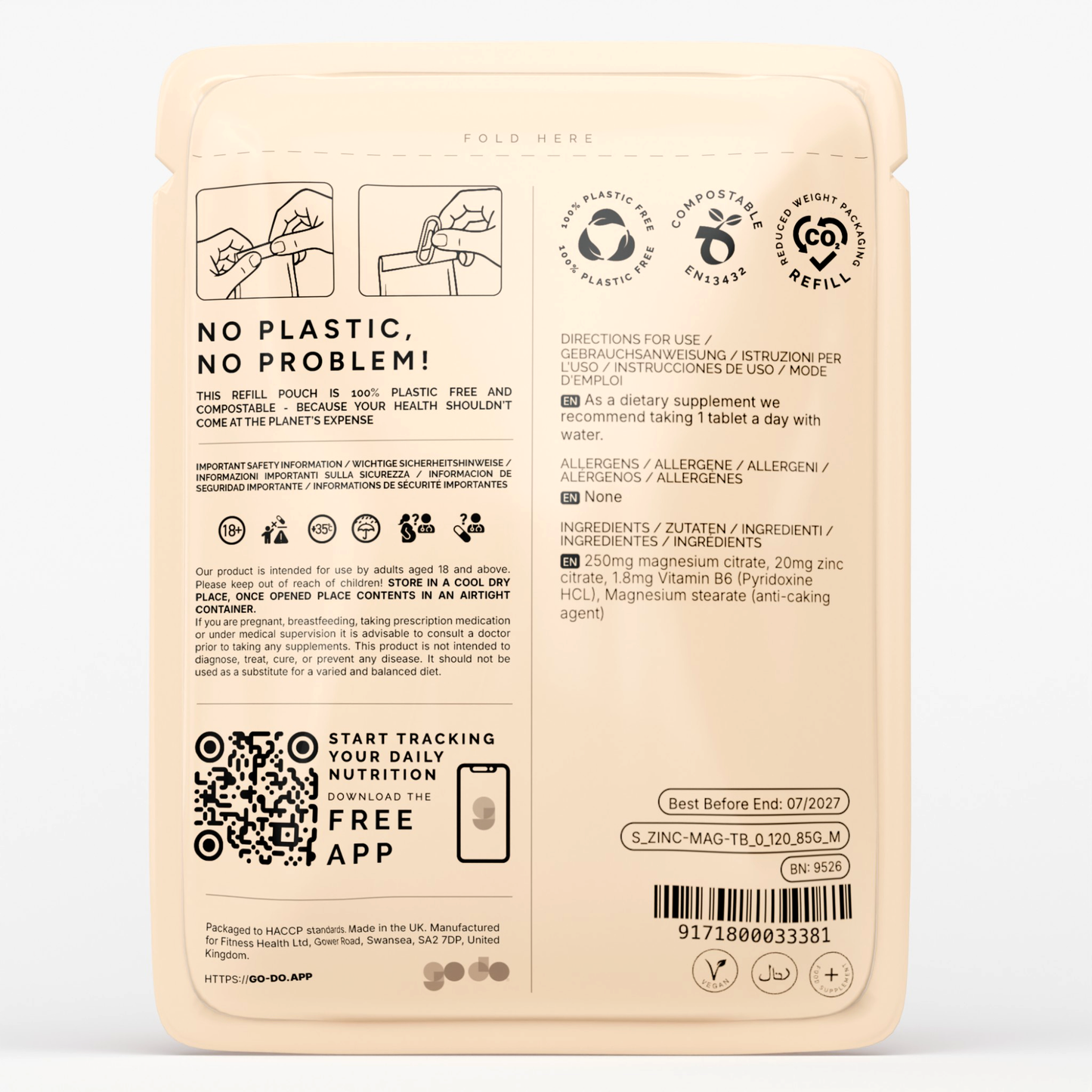 Zinc Magnesium & Vitamin B6 Tablets - Essential Mineral & Vitamin Formula