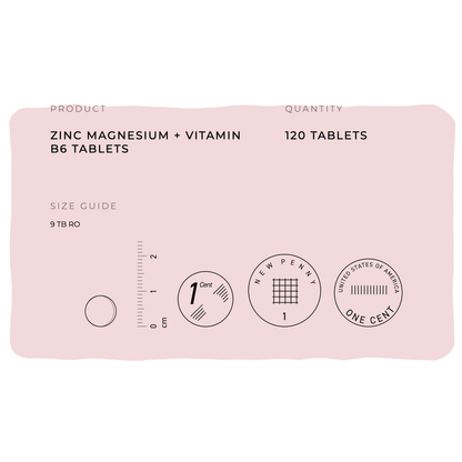 Zinc Magnesium & Vitamin B6 tablets