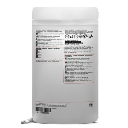 Zinc Magnesium & Vitamin B6 tablets