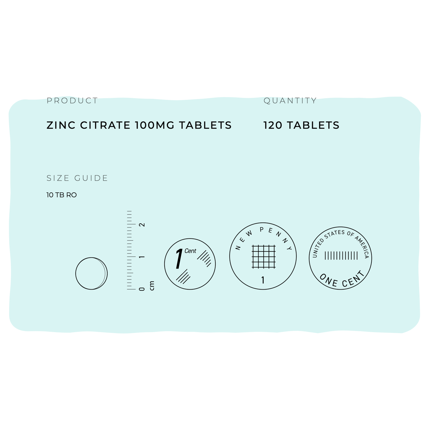 Zinc Citrate 100mg Tablets Max Strength Vegan
