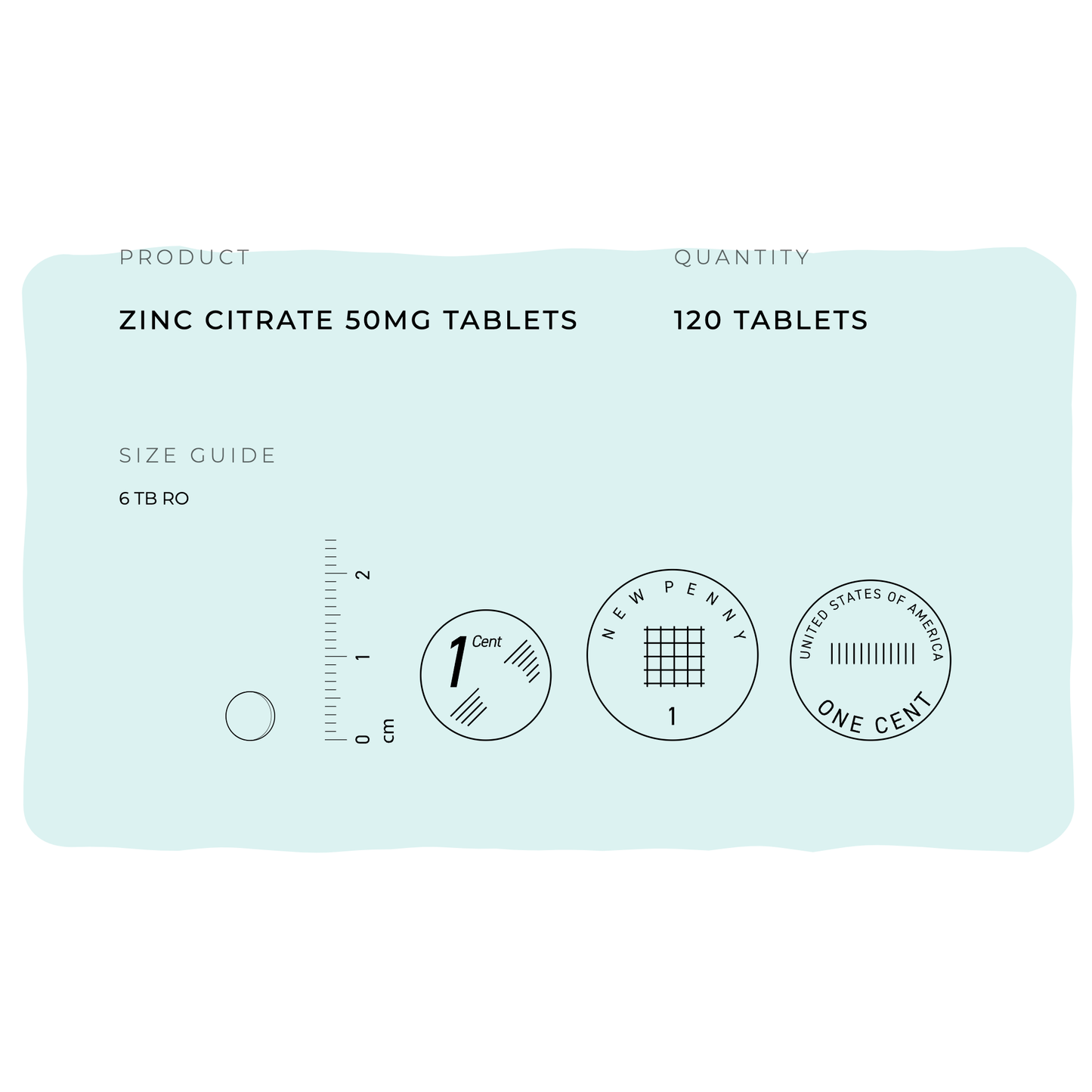 Zinc Citrate 50mg Tablets