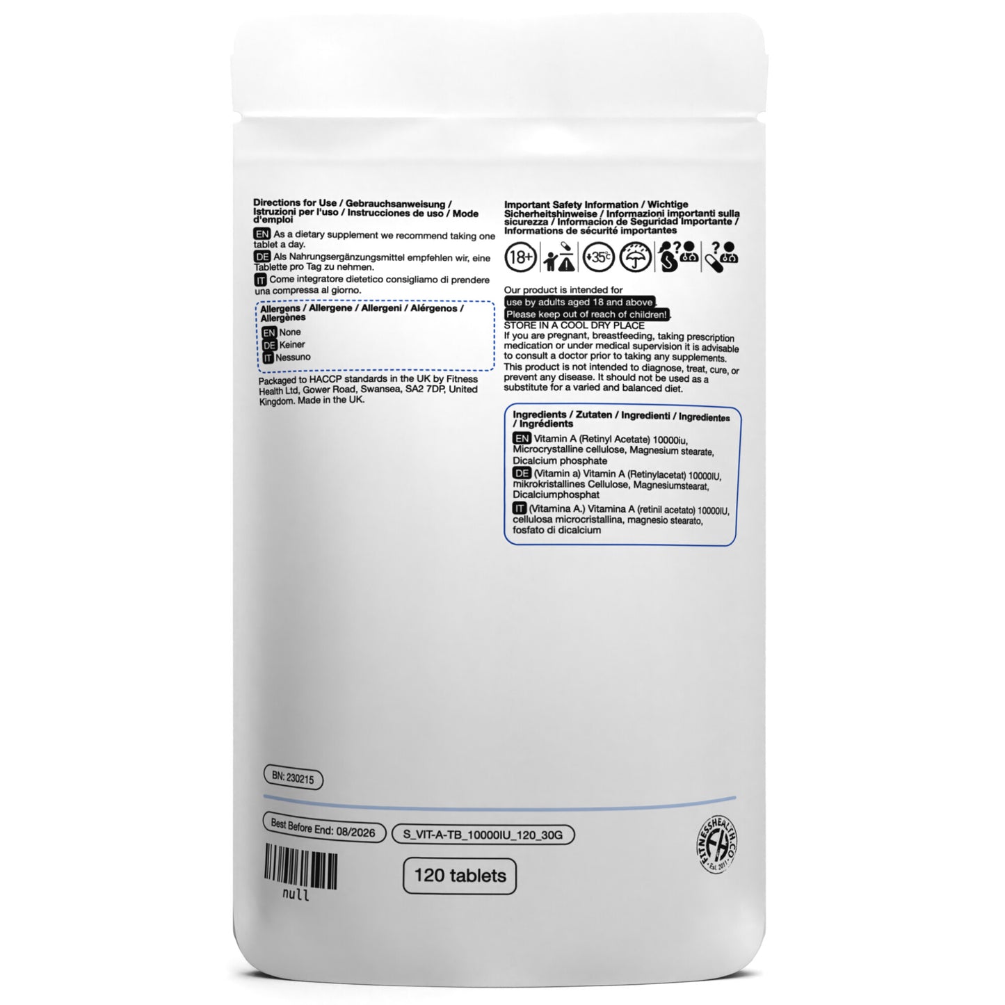 Vitamin A 10000iu Tablet