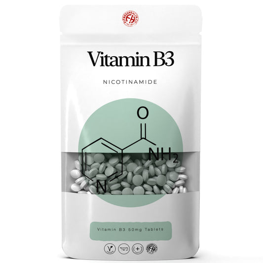 Vitamin B3 Nicotinamide Tablets - Niacin Non Flush