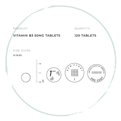 Vitamin B3 Nicotinamide Tablets - Niacin Non Flush